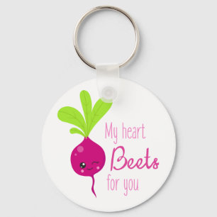 Porte-clés Mes betteraves de coeur pour vous