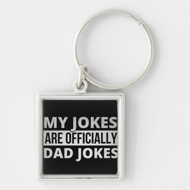 Porte-clés mes blagues sont des blagues de papa (Devant)