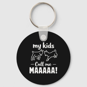 Porte-clés Mes enfants m'appellent mah rétro vintage fête des