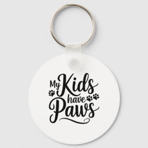 Porte-clés Mes Enfants Ont Des Pailles Drôle Adulte Chien Cit