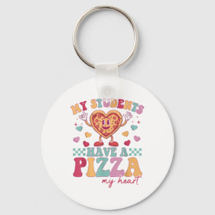 Porte-clés Mes Étudiants Ont Une Pizza De Mon Coeur Enseignan