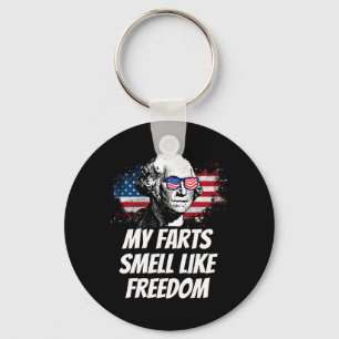Porte-clés Mes farts sentent la liberté drôle 4 juillet Georg