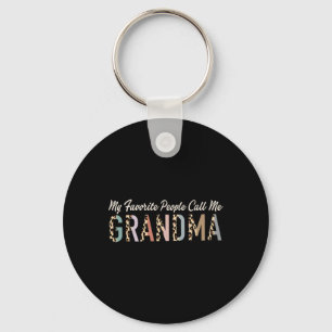 Porte-clés Mes Gens Favoris M'Appelent Cadeaux Grand-Mère Leo