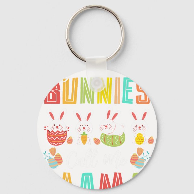 Porte-clés mes lapins préférés m'appellent maman, rétro, vint (Recto)