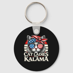 Porte-clés Mesdames Pour Kamala Harris 2024 Enfless Cat Lady