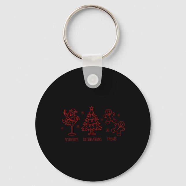 Porte-clés Message de Noël Caché Subtil Drôle Trump Xmas P (Recto)