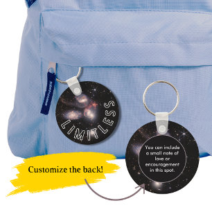 Porte-clés Message personnel inspiré sans limite