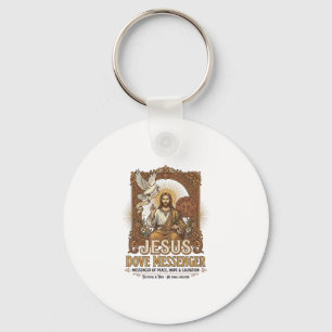 Porte-clés Messager Jésus Colombe Messager Jésus Colombe Chré