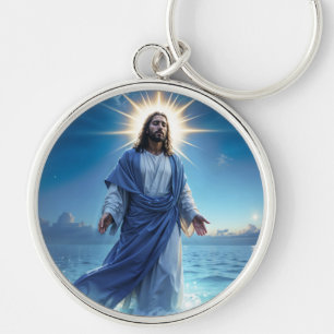 Porte-clés Messie Jésus Christ grâce et art de sérénité
