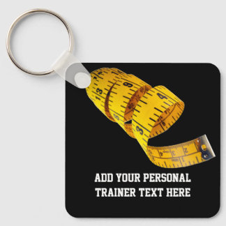 Porte-clés Mesure de bande jaune Perte de poids de l'entraîne