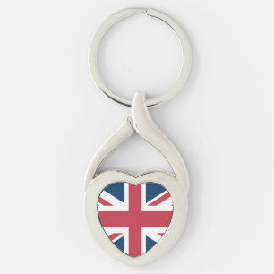 Porte-clés métal Drapeau britannique Union Jack