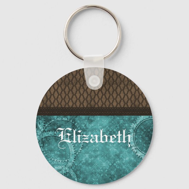 Porte-clés Metal Gear Steampunk Porte - clé, Turquoise (Recto)