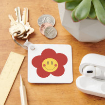 Metal Square Keychain