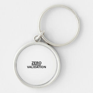 Porte-clés métallique circulaire à validation exte