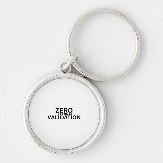 Porte-clés métallique circulaire à validation exte (Devant)