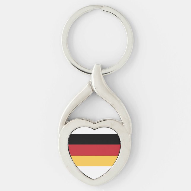 Porte-clés métallique du drapeau allemand Oktoberf (Devant)