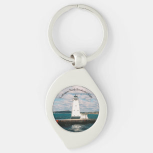Porte-clés métallique du phare de Ludington North