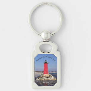 Porte-clés métallique du phare de Manistique East 