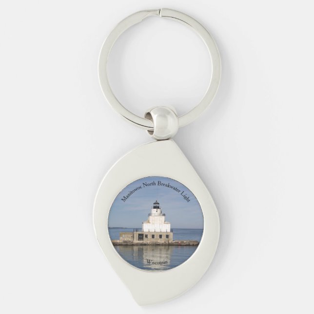 Porte-clés métallique du phare de Manitowoc North  (Devant)