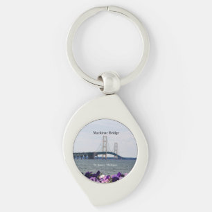 Porte-clés métallique du pont Mackinac St. Ignace