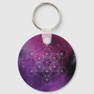 Porte-clés Métatron, chakra, zen, géométrie sacrée, ange,