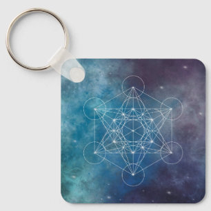 Porte-clés Métatron, chakra, zen, géométrie sacrée, ange