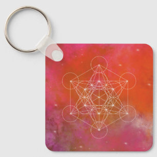 Porte-clés Métatron, chakra, zen, géométrie sacrée, angel,