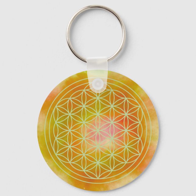 Porte-clés Metatron, chakra,zen,sacred geometric, angel, (Recto)