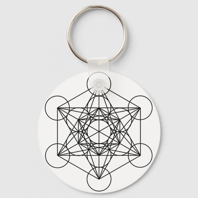 Porte-clés Metatron's Cube (White) (Recto)
