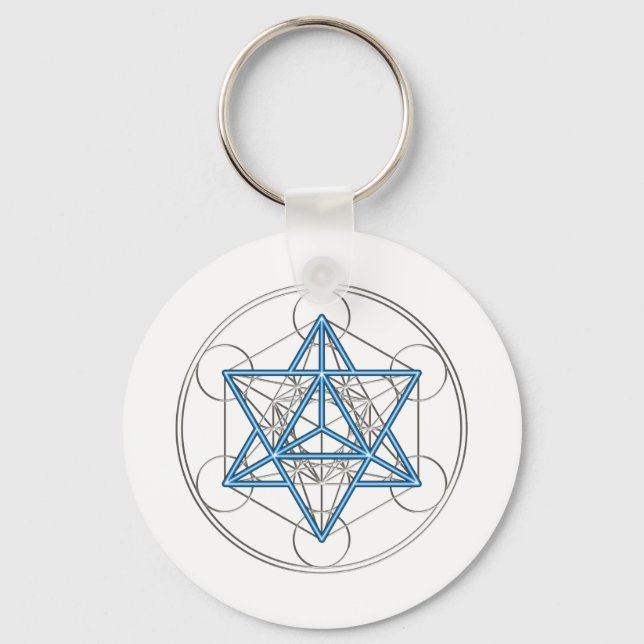 Porte-clés Metatrons Würfel - Merkaba - Stern Tetraeder (Recto)
