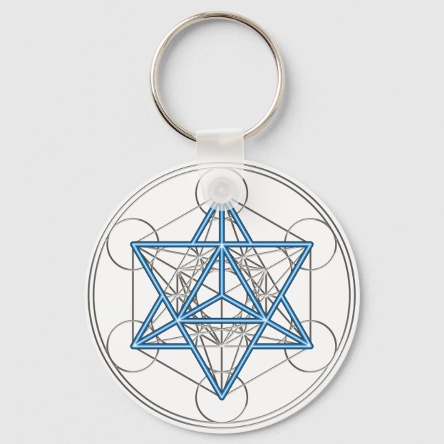 Porte-clés Metatrons Würfel - Merkaba - Stern Tetraeder (Recto)