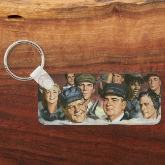 Porte-clés Métiers commerciaux, patriotisme patriotique vinta