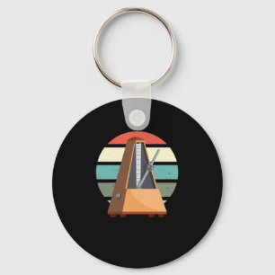 Porte-clés Metronome Retro Musicien Musique Piano Player Pian