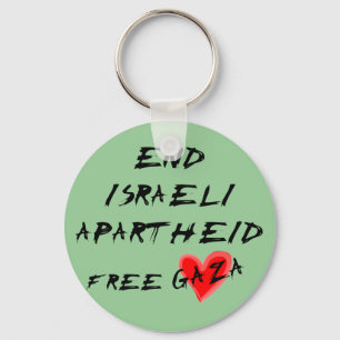 Porte-clés Mettre fin à l'apartheid israélien Libérer Gaza