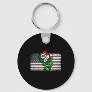Porte-clés Mexique Drapeau mexicain Drapeau américain Rose 4
