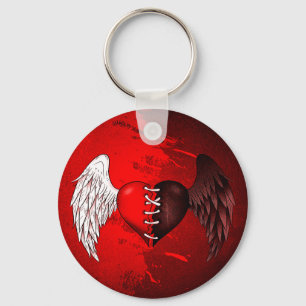 Porte-clés mi-ange mi-démon