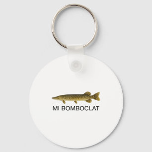 Porte-clés Mi Bomboclat Poisson Drôle Graphique d'argot jamaï