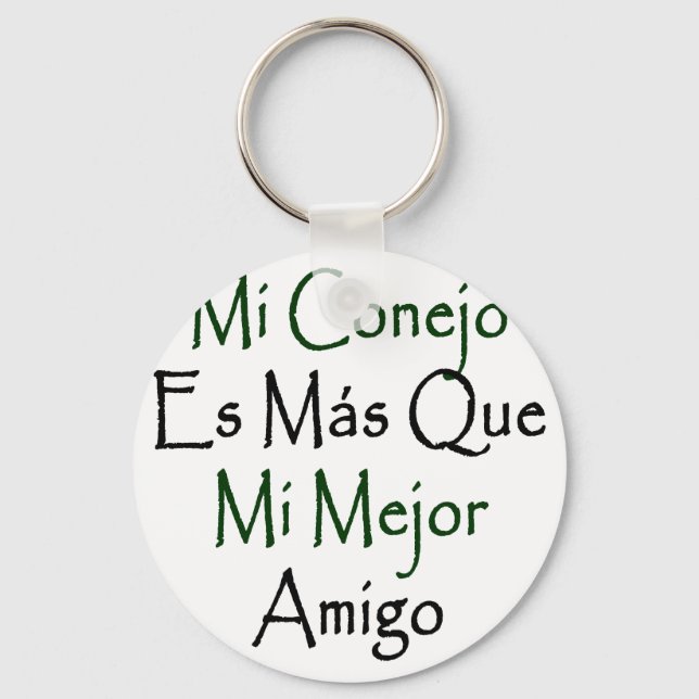 Porte-clés Mi Conejo Es Mas Que Mi Mejor Amigo (Recto)