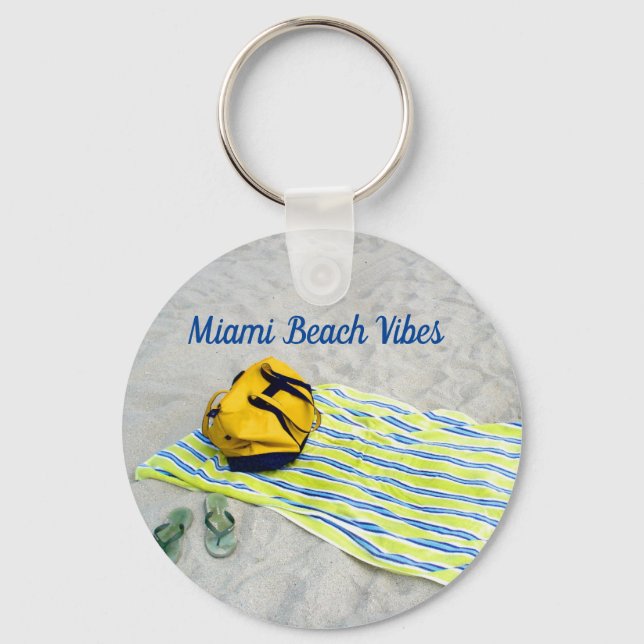 Porte-clés Miami Beach Vibes (Recto)