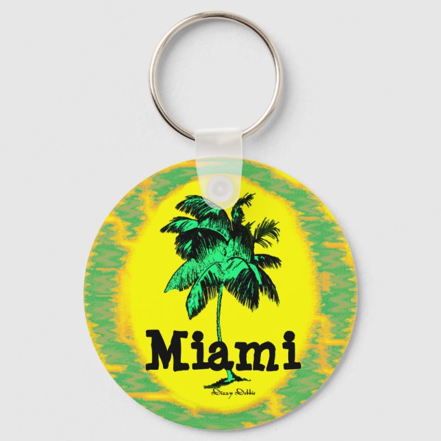 Porte-clés Miami Palm Tree key chain (Recto)