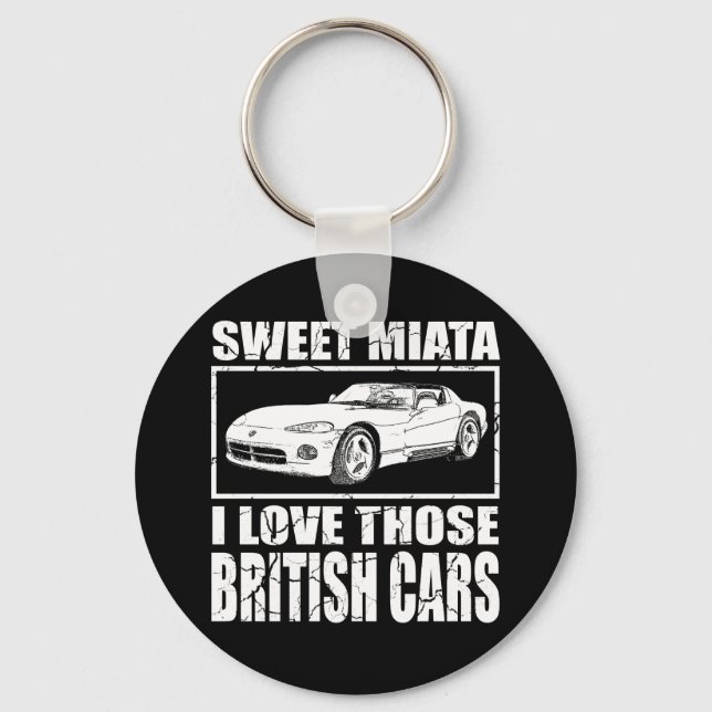 Porte-clés Miata Viper british car joke (Recto)