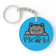 Porte-clés Miau Chat Mignon – Cadeau Drôle de Kitt