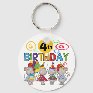 Porte-clés Mice 4th Birthday T-shirts et cadeaux