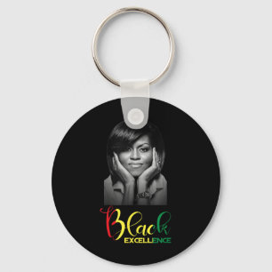 Porte-clés Michelle Obama Black Excellence Black History Mont