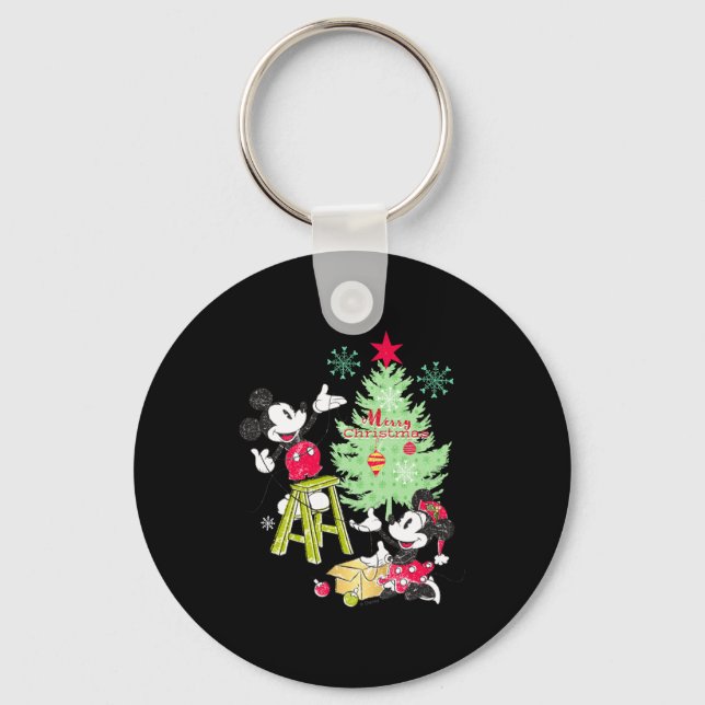 Porte-clés Mickey Minnie Clic Christmas Tree  (Recto)