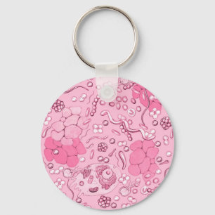 Porte-clés Microbiologie En Rose