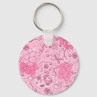 Porte-clés Microbiologie En Rose