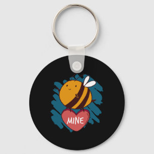 Porte-clés Mienne abeille Amour d'insecte Joyeuse Saint-Valen