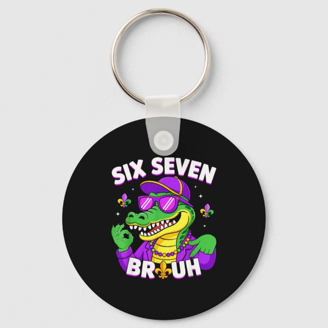 Porte-clés Mignon 67 Mardi Gras Alligator Mardigator (Recto)
