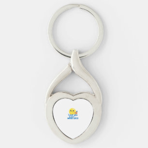 Porte-clés Mignon Amour Jusqu'à La Lune Et Retour Fusée Espac